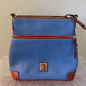 Dooney & Bourke blue leather crossbody NWT